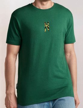 Maglietta con stampa sulla schiena - verde