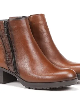 Botines de mujer con cremallera lateral fabricados en piel - Fluchos - FashionsVida