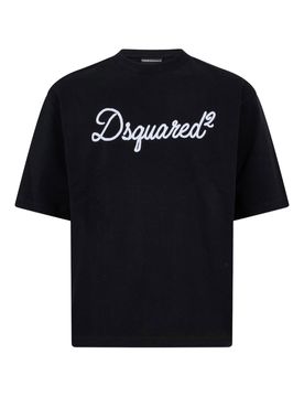 Dsquared2 t-shirt nero uomo logo