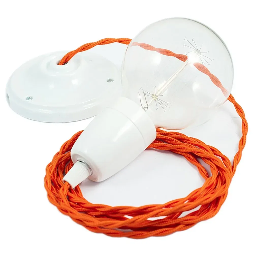 Cables Suspension Luminaire Tm15 1 M Orange / White One Size - Creative - FashionsVida