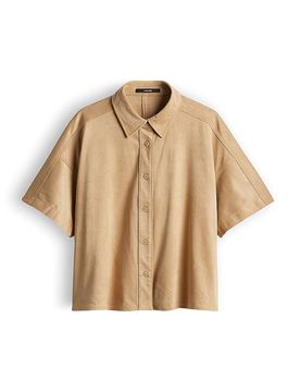 Camisa-blusa ZTINA camel 42