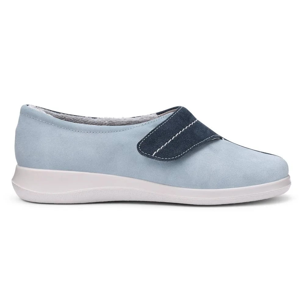Wrap' Slippers - Pale Blue - Size: 7 - Hotter - FashionsVida