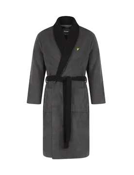Lyle & Cotton Blend Dressing Gown Grey Mix male - Scott - FashionsVida