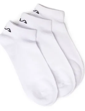 Mens 3 Pack Trainer Socks - White Material_cotton - Size Uk 1-4 - Fila - FashionsVida