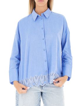 Camicia in cotone AZZURRO CHIARO S