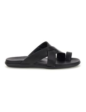 Ciabatte nere in pelle 81025000 42