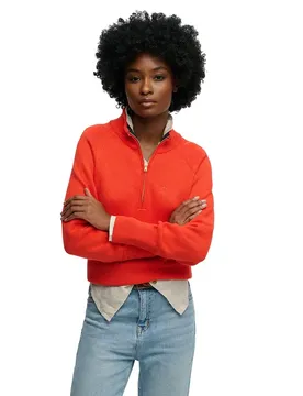 Pull à Demi-zip Classic Grenadine Orange S