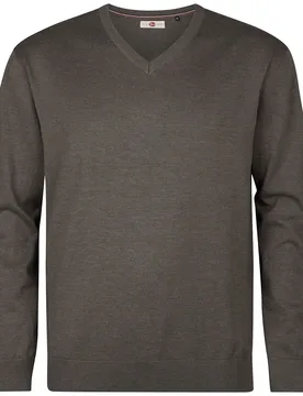 Pull à Col En V M-3060-kwv2000 Mossy Stone 6XL - Petrol industries - FashionsVida