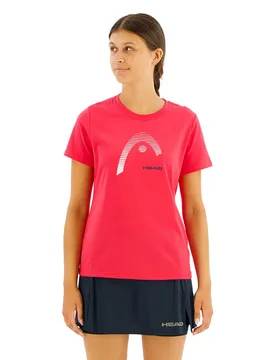 Club Lara Short Sleeve T-shirt Magenta S - Head Racket - FashionsVida