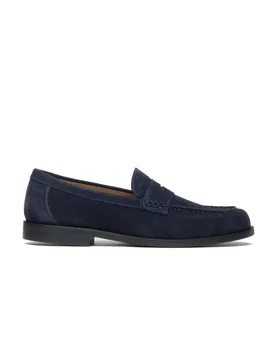 Mocassino cortina uomo blu - ANTICA CUOIERIA - FashionsVida