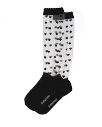 Socken - Short Heart Mesh Sock - Black - S-M - Größe S-M - schwarz - Unisex - unisex