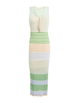 Vestido midi Mujer Marfil L Mujer