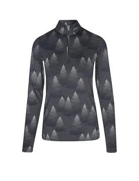 Sous-pull zippé Motion Print noir 36 - Kjus - FashionsVida