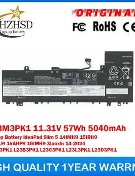 L23M3PK1 11.31V 57Wh L23X3PK1\B3PK1\C3PK1\L3PK1\D3PK1 Original Laptop Battery For Lenovo IdeaPad Slim 5 14IMH9 15IRH9 16AHP9 - Aliexpress - FashionsVida