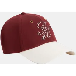Gorra de mujer burdeos con visera a contraste de