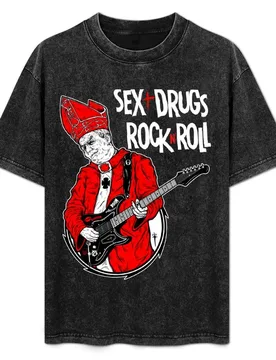 Pope Rock Star T-Shirt t shirt personalised t shirts for man graphic tees T-Shirt - Aliexpress - FashionsVida