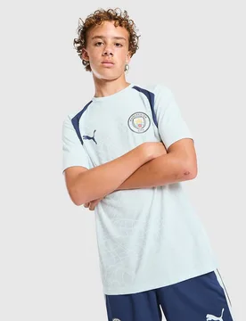Manchester City FC Training Shirt Junior, Blau - unisex - Size: 7-8Y - Puma - FashionsVida
