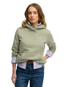 Sweat à Capuche Essential Logo Embroidered Dusty Sage XS