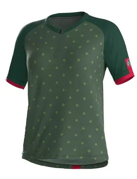 Maglia A Maniche Corte Perla Bamboo Green