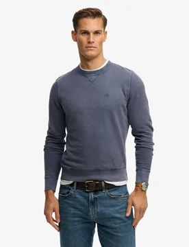 Superdry Herren Baumwolle Gesticktes Logo Klassisches Essential Sweatshirt, Blau - Größe: XL - 64.99 - FashionsVida