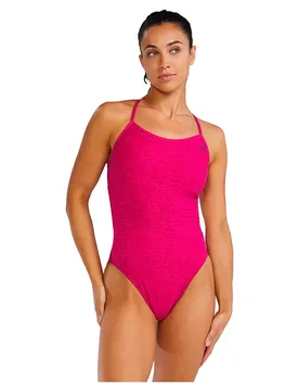 Durafast Elite Trinityfit Lapped Swimsuit Magenta 26 Women - TYR - FashionsVida