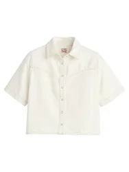 Jeansbluse weiss M damen