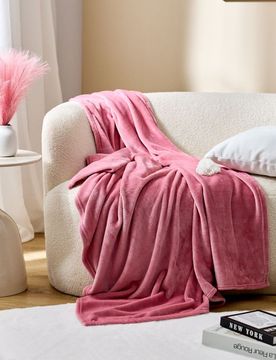Sinsay - Coperta tinta unita - rosa