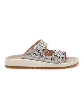 Ciabatte Argento Strass E Fibbie 90770169KZ 41