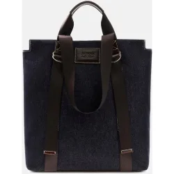 Bolso tote de hombre de formato vertical con estructura flexible