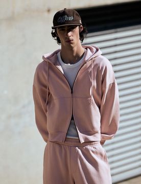 Sweat À Capuche Zippé S Rose