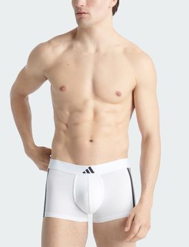 Boxer Active Flex Cotton 3-Stripes Low Rise Underwear (Confezione da 2) XL Black / White