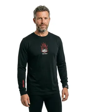 Troy Designs Maglietta A Maniche Lunghe Flame 2 Carbon