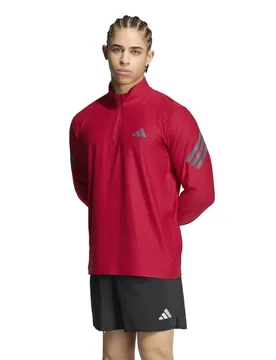 Adi365 Iconic Half Zip Sweatshirt Team Victory Red / Black M Men - Adidas - FashionsVida