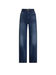 Jeans Coupe Évasée bleu marine 29