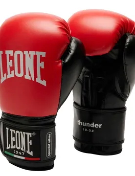 Gants De Boxe En Cuir Synthétique Thunder Red 8 oz