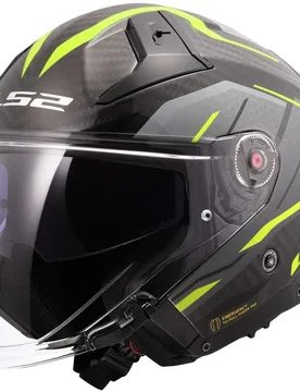 Casco Moto Jet OF603 INFINITY 2 CARBON URUS Fluo Giallo taglia L - LS2 - FashionsVida