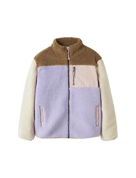 Giacca da bambina effetto pelliccia NBFMACEY viola 158 - Name it - FashionsVida