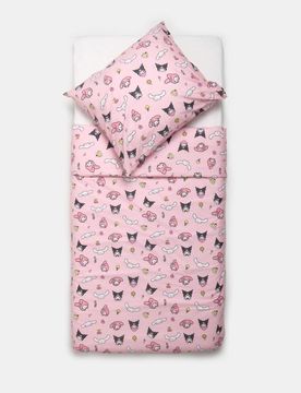 Set di biancheria da letto in cotone Hello Kitty and Friends - rosa