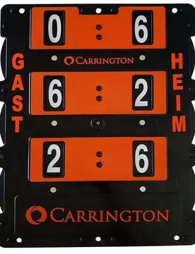 Tennis Court Scoreboard Deutsch Black / Red 82 x 58 cm - Carrington - FashionsVida