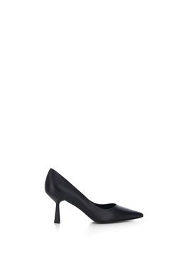Décolleté in pelle NERO 40