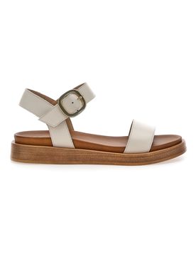 Sandali beige con cinturino regolabile 28060PE 36