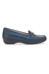 Mocassini Blu Con Accessorio Argentato 8134 40