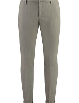Gaubert Cotton Chino Trousers with Roll-Up Ankle Cuffs