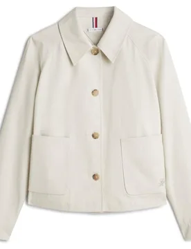 Chaqueta de mujer con bolsillos de parche y botones frontales - Tommy Hilfiger - FashionsVida