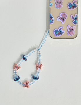 Laccetto per telefono Stitch - azzurro