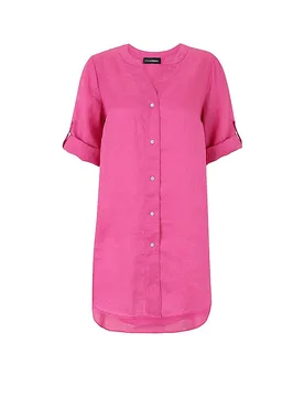 Blouse en lin rose 40 - Doris Streich - FashionsVida