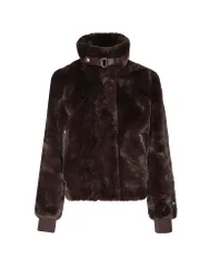 Chaqueta efecto pelo AMBRA marrón 38