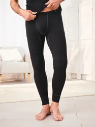 Baumwoll-Thermo Unterhose Lang - Anthrazit mel. - male - Size: 8(XXL)