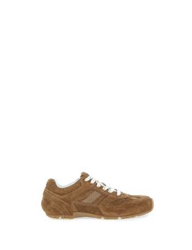 Sneakers in pelle MARRONE CHIARO 36