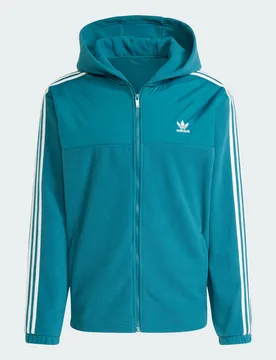 Felpa con cappuccio adicolor 3-Stripes Teddy Fleece XS Legacy Teal - Adidas - FashionsVida